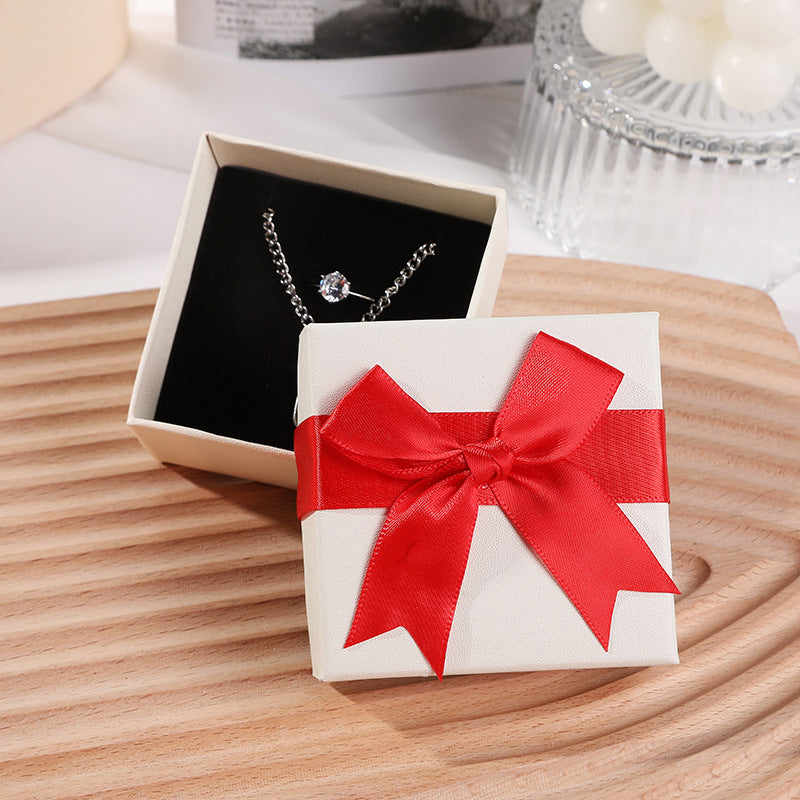 Bow Necklace Earrings Packaging Gift Box