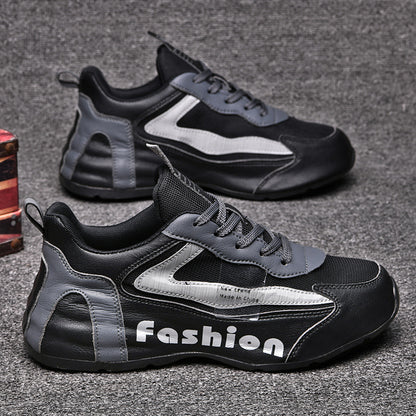 Summer New Sports Shoes Men's Breathable Mesh Shoes Casual Shoes Bag Bottom Men's Shoes Dad Shoes