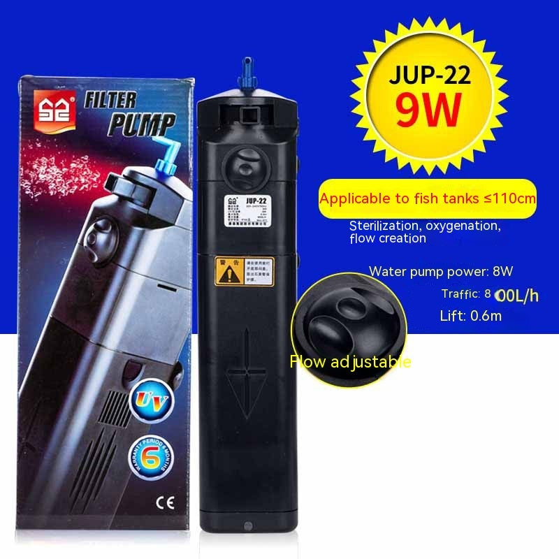 UV Sterilamp Fish Tank Built-in Filter Water Purifier