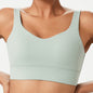 Women's Solid Colour Fixed Cup Plus Size Sports Underwear