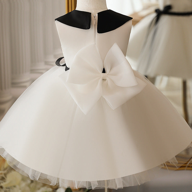 Summer Catwalk Children's Little Host Piano Playing Girl Princess Dress