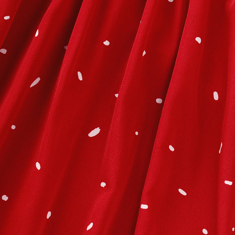 New Korean Version Of The Popular Children's Skirt Short-sleeved Princess Skirt