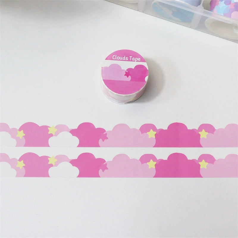 Ins Cute Stars And Clouds Border Decoration And Paper Tape