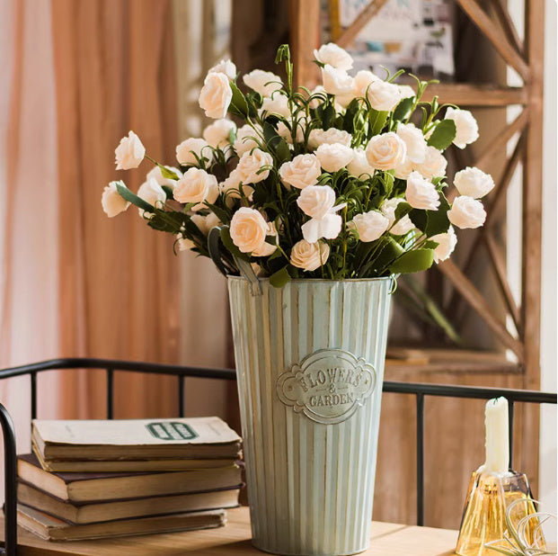 Small White Camellia Handmade Freehand Artificial Plant