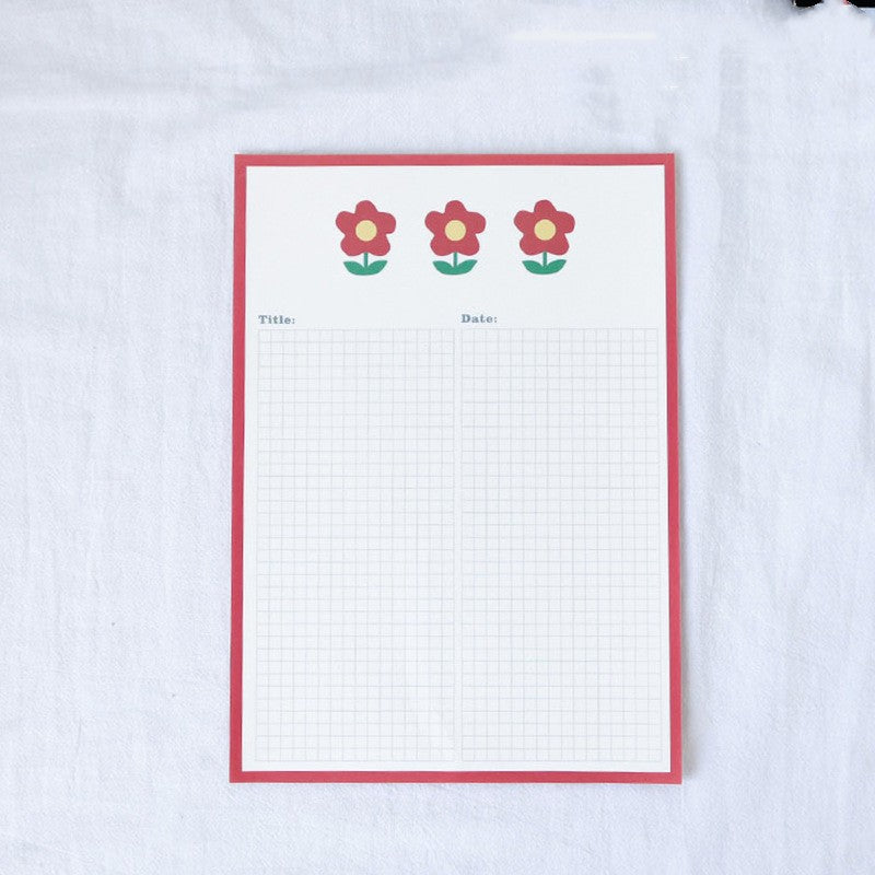 Patting Paper Cute Avocado Bear Sticky Note Book Tear