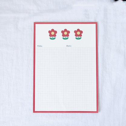 Patting Paper Cute Avocado Bear Sticky Note Book Tear