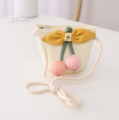 New Summer Children's Sun Protection Straw Hat Girls Pot Hat