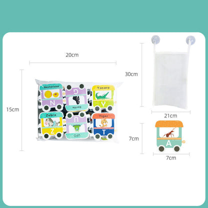 Fashion Personality Letter Train Baby Bath Toy