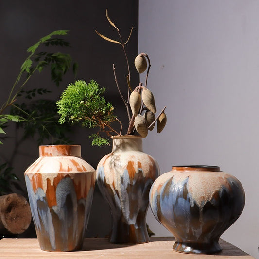 Jingdezhen Ceramic Vase New Chinese Style Water Flower Cultivation