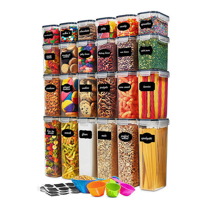 Airtight Cereal Storage Container – Large BPA-Free Plastic Pantry Crisper with Pour Spout