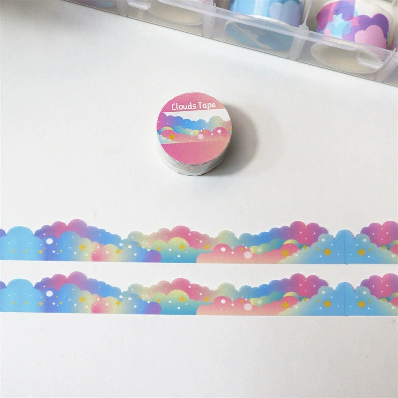 Ins Cute Stars And Clouds Border Decoration And Paper Tape