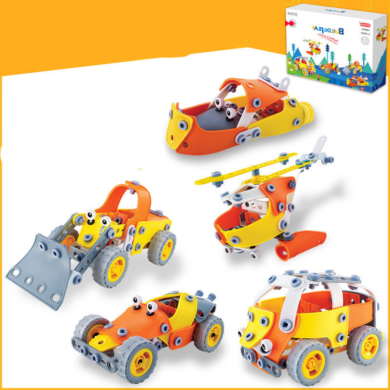 DIY Disassembly And Assembly Of Screws And Soft Building Blocks