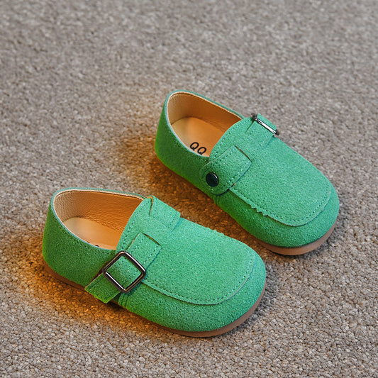 Children's Velcro Shallow Beanie Shoes Girls Daily Western Style Princess Shoes