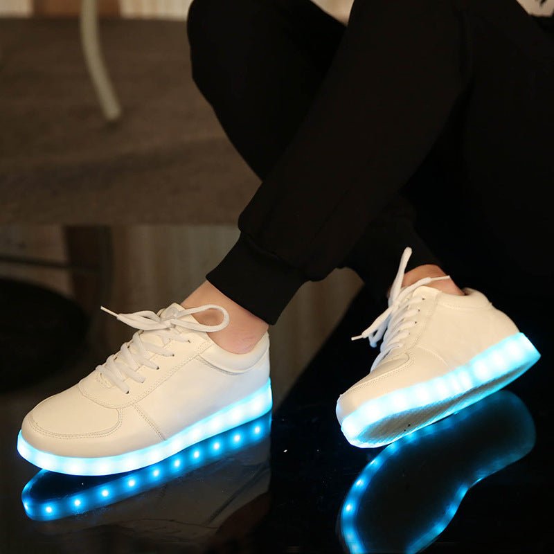 Colorful Luminous Lovers Shoes Luminous Shoes Casual Shoes Usb Charging Board Shoes