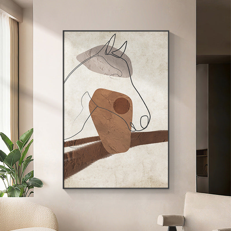 Modern Minimalist Living Room Sofa Background Wall Hanging Painting