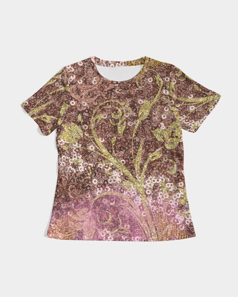 BEAUTIFUL PURPLE GITTER DESIGN CREATED BY FLIPSTYLEZ Women's All-Over Print Tee