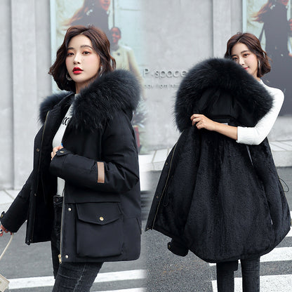 Tooling To Overcome The Thicker Loose Plus Size Women's Cotton-padded Jacket