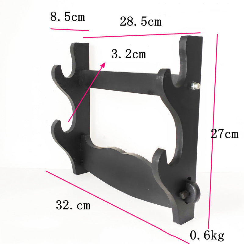 Wall-mounted Sword Rack, Home Black Flute Rack