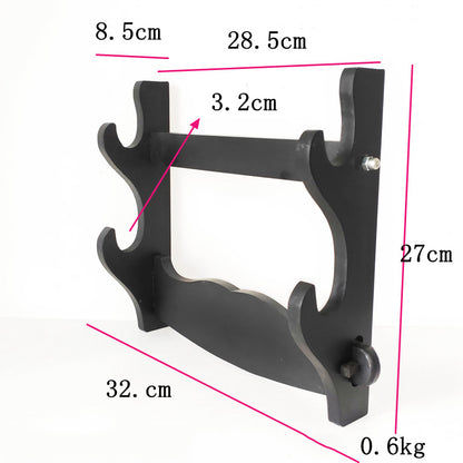 Wall-mounted Sword Rack, Home Black Flute Rack