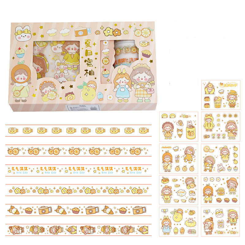 Hand Account Sticker Tape Gift Box Set