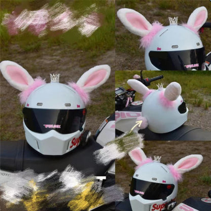 Scooter With Lights Motorcycle Shiny Veil Helmet Accessories Motorcycle Wedding Headdress