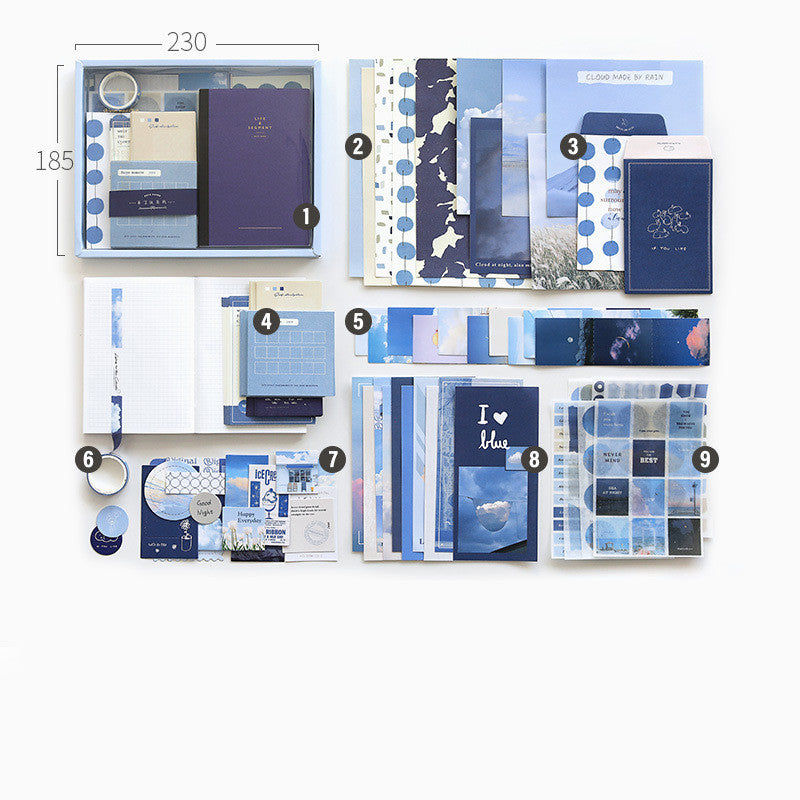 Hand Ledger Gift Box Cute Simple Set Notebook