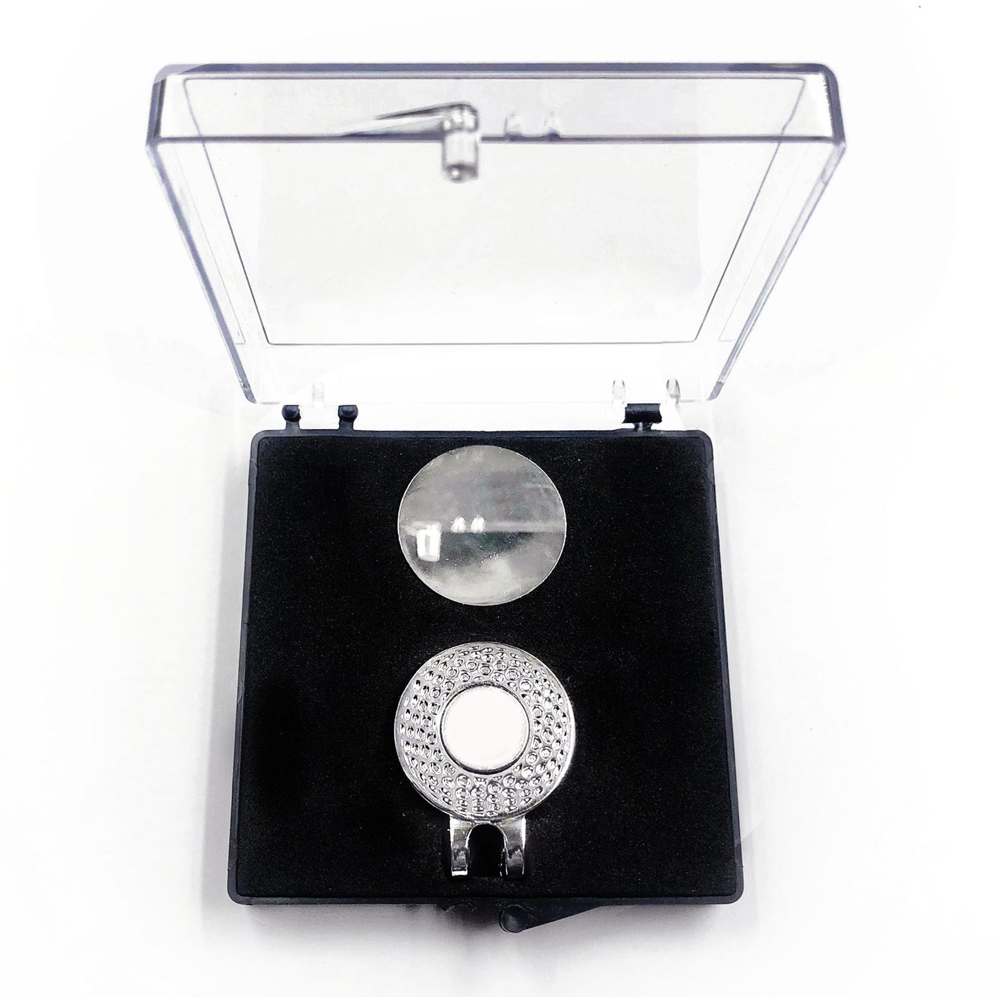 Acrylic Transparent Mark Coin Fork Cap Clip Set Gift Box