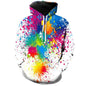 3D Plus Size Men's Fall Winter Hooded Sweater