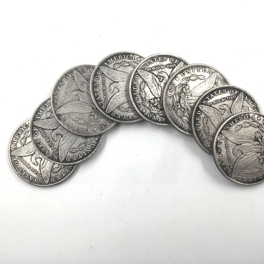 Deep Relief American Insect Skull Silver Dollar