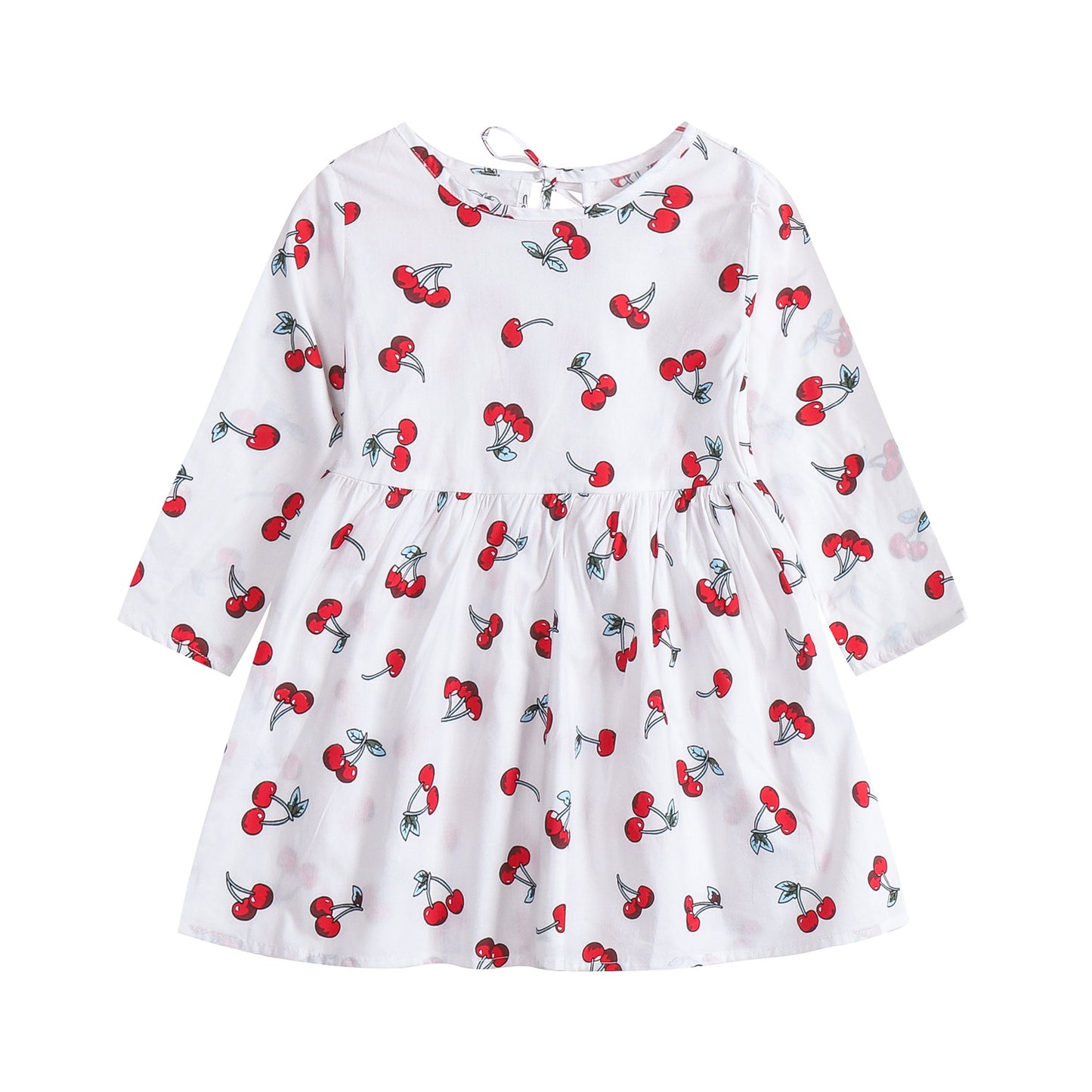 Children's Floral Cotton Long Sleeve Dress