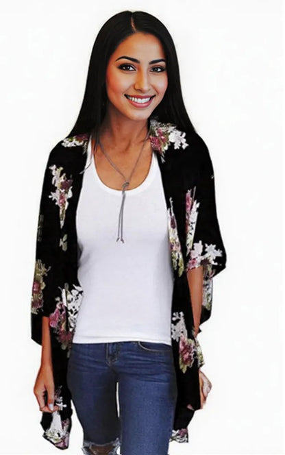 Beautiful summer Digital Print Cardigan women's fashion