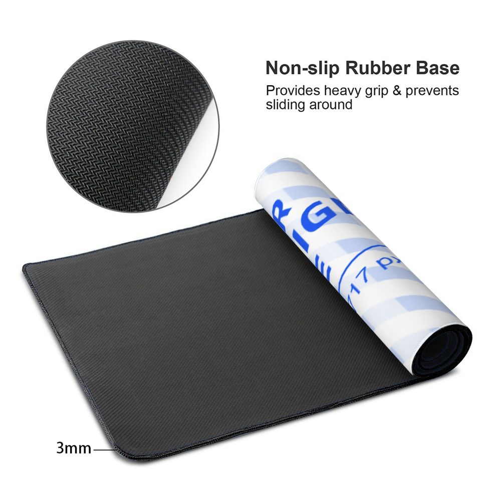 16x35.5in Horizontal Oversized Rubber Keyboard Pad