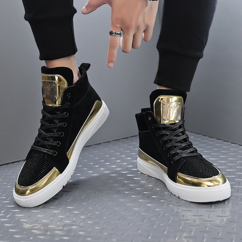 Europe Station Autumn And Winter S Tide High Top Board Shoes