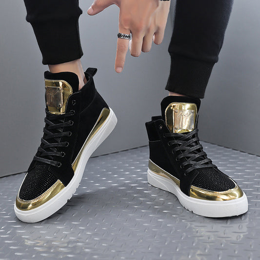 Europe Station Autumn And Winter S Tide High Top Board Shoes