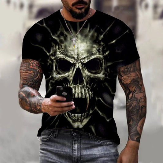 Summer New 3D Printing Fashion Boys' Short Sleeve T-shirt