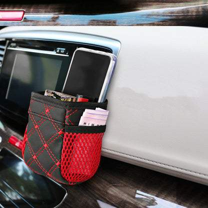 Car Air Outlet Storage Bucket Red Wine Style