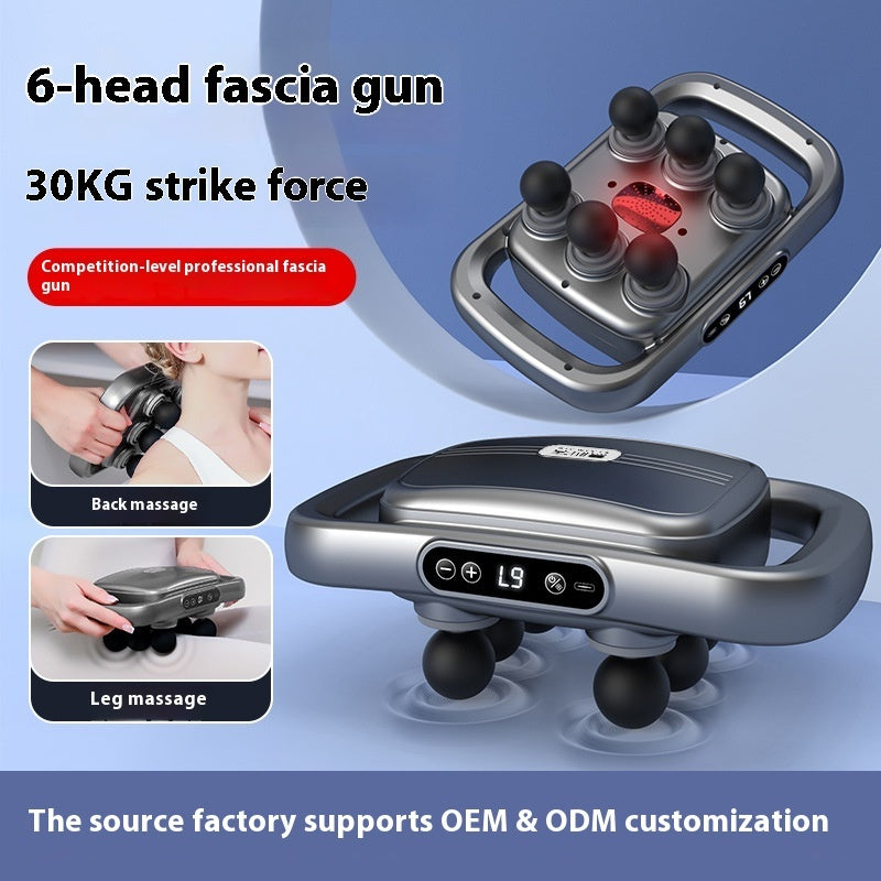 12 Head Massage Gun Waist Back Deep High Frequency Vibration Muscle Relaxation Massager