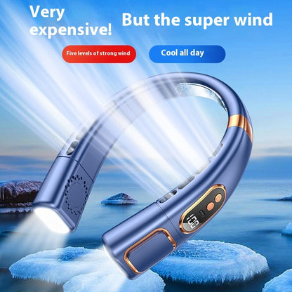 Hanging Neck Fan USB Charging Smart Bladeless