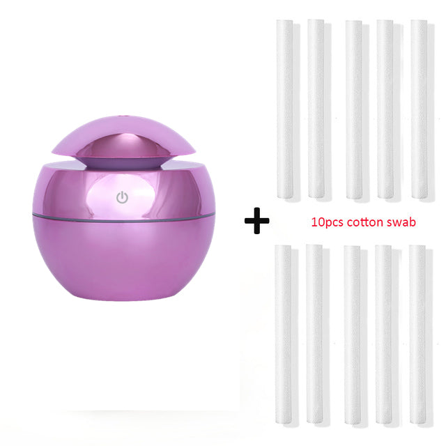 USB Aroma Essential Oil Diffuser Ultrasonic Cool Mist Humidi