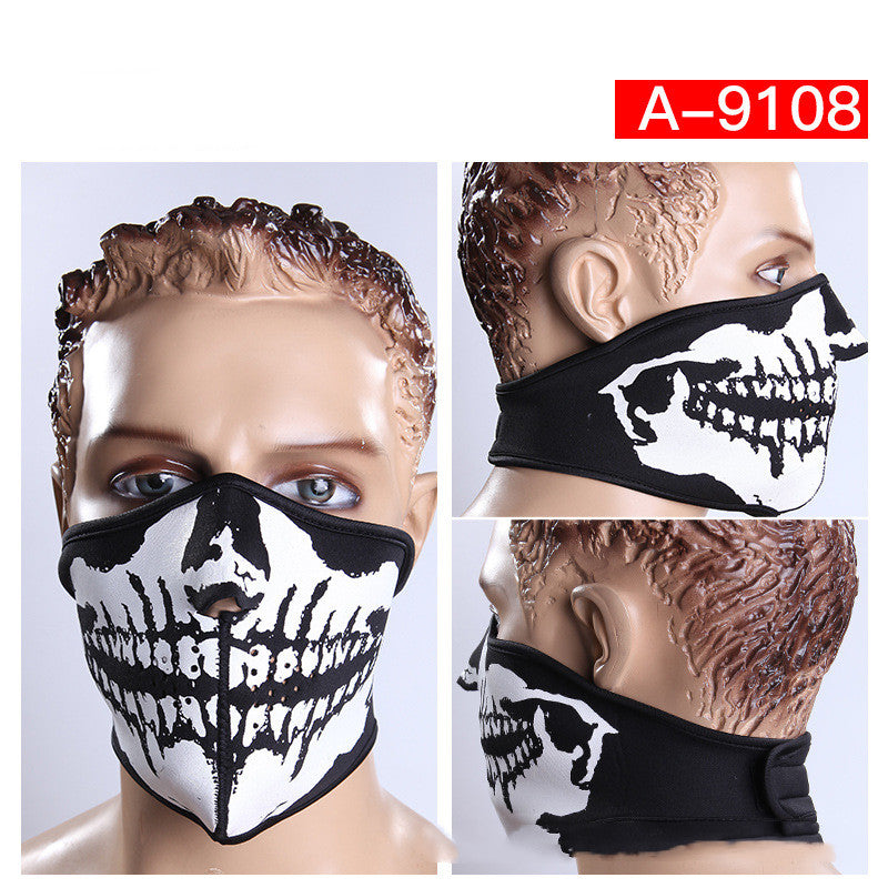 Cycling Skeleton Halloween Mask Mountaineering Ski