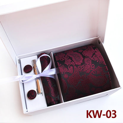 Men's Tie Gift Box 6 Piece Business Suit