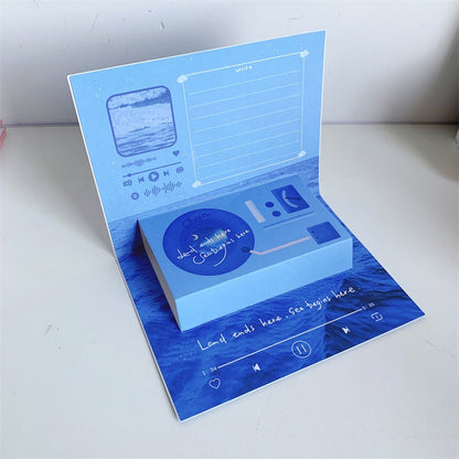 Phonograph Birthday Gift Creative Stereoscopic Greeting Cards