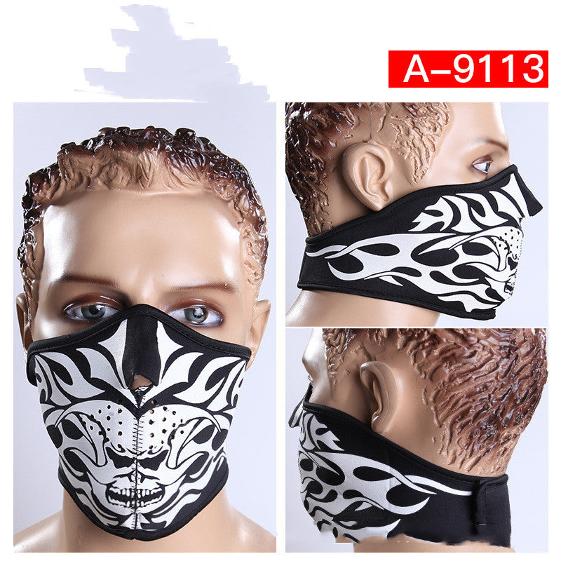 Cycling Skeleton Halloween Mask Mountaineering Ski