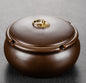 Retro Creative Ceramic Large Ashtray Office Smoke Cup Car Windproof And Fly Ash