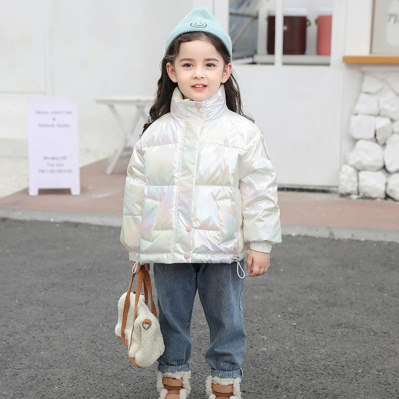Colorful Children's Down Cotton Jacket