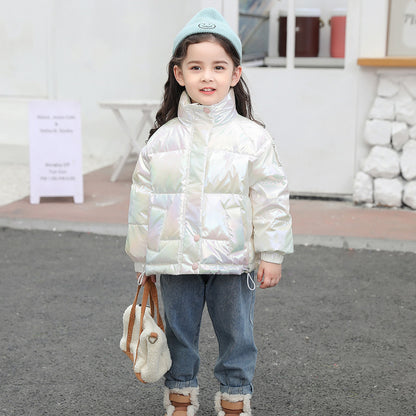 Colorful Children's Down Cotton Jacket