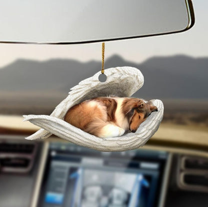 Car Pendant Sleeping Dog Angel Home Decor Acrylic Showcase Hanging Ornaments For Doors