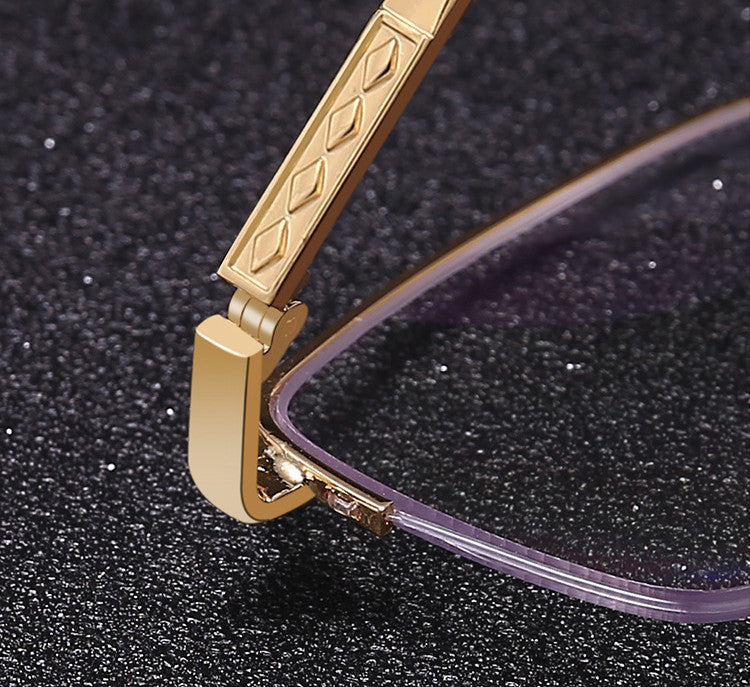 Men's Distance And Near Dual-use Anti-blue Light Memory Frame Reading Glasses