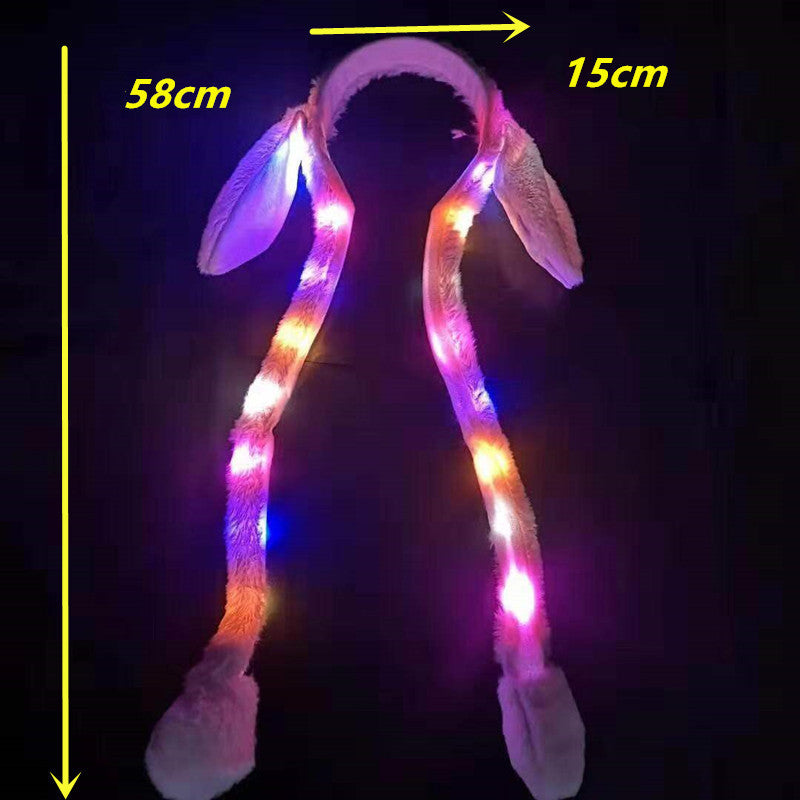 Women's Fashion Glowing Bunny Ear Hats Headband
