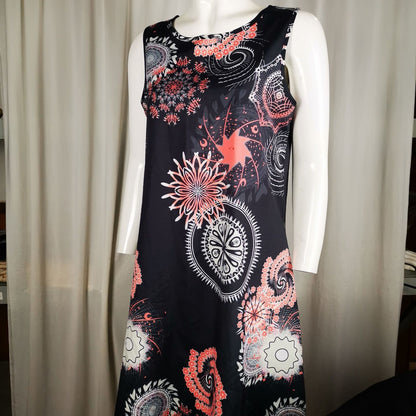 Sleeveless Relaxed Casual Back Zipper T-shirt Dress